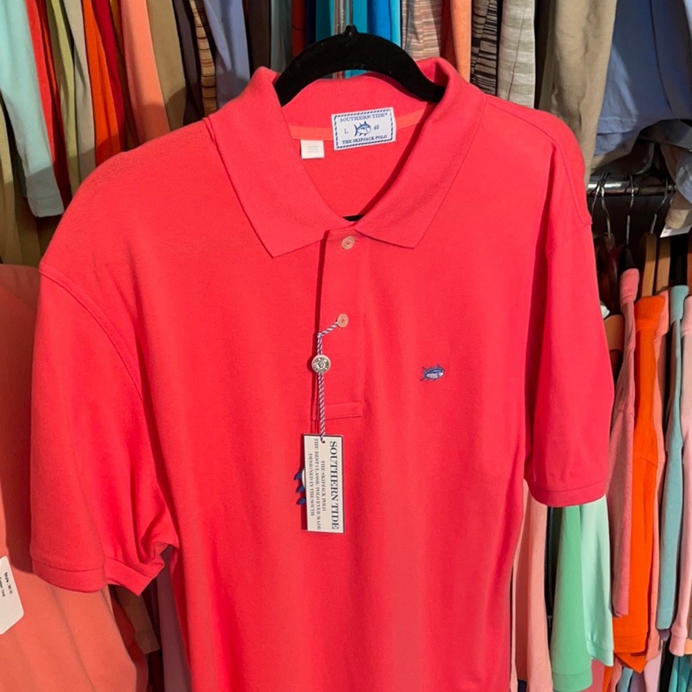 (New) Southern Tide Men’s Light Red Polo